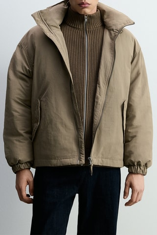 Veste à capuche - Taupe