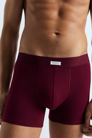 5 boxers - Bleu marine et blanc