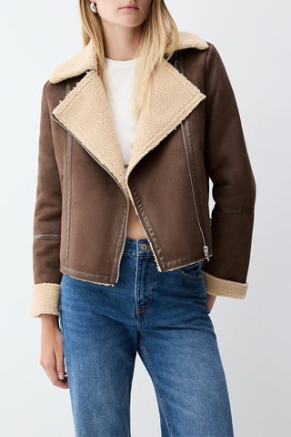 Blouson aviateur - Beige