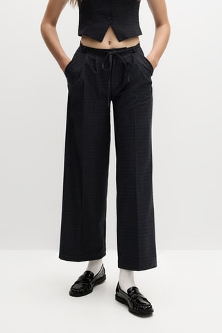 Pantalon wide legs - Bleu marine