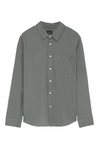 Chemise en lin - Vert foncé