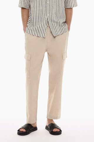 Pantalon cargo - Blanc