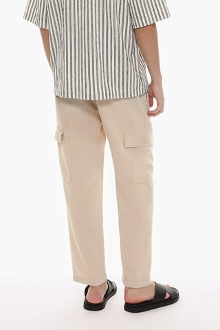 Pantalon cargo - Blanc
