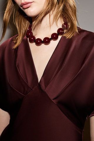 Robe midi - Bordeaux