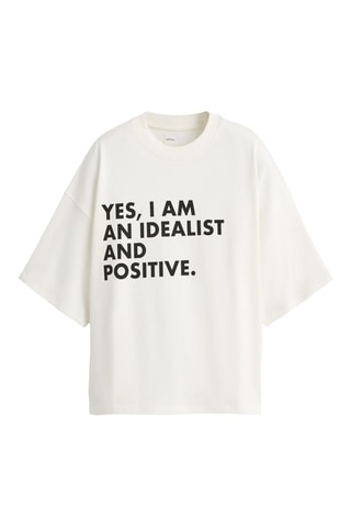 T-shirt oversize - Blanc
