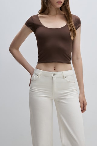 Crop top - Marron