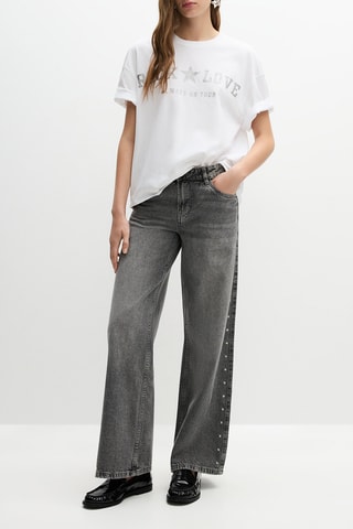 T-shirt oversize - Blanc