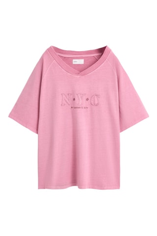T-shirt oversize - Rose