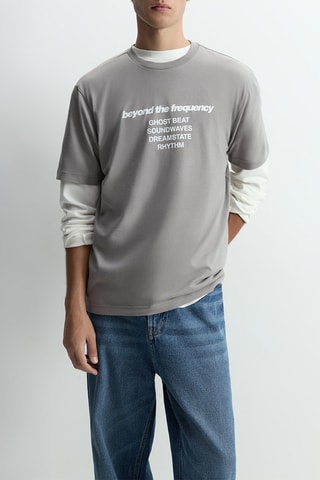 T-shirt - Gris clair