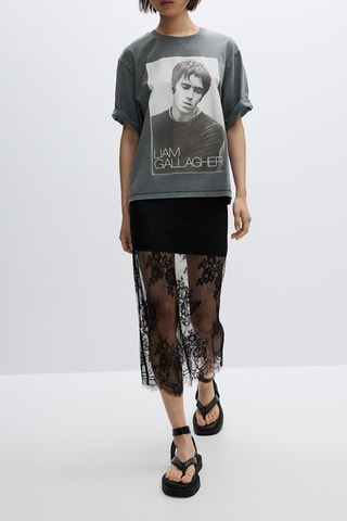 T-shirt Liam Gallagher - Anthracite