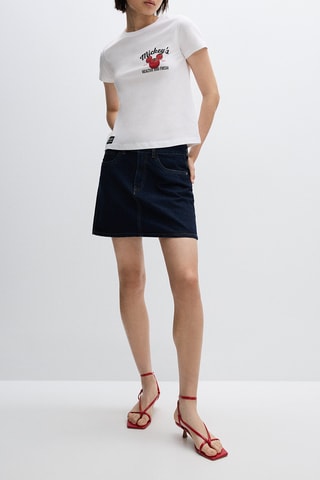 T-shirt Mickey Disney - Blanc