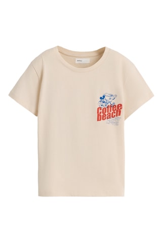 T-shirt Mickey Disney - Beige