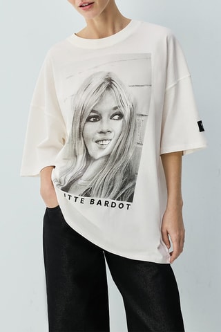 T-shirt Brigitte Bardot - Blanc