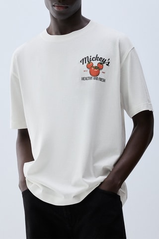 T-shirt Mickey Disney - Blanc