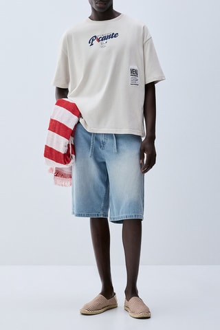 T-shirt Snoopy - Gris clair