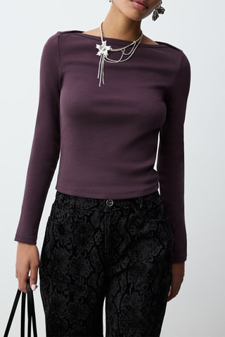 T-shirt cropped - Noir