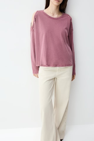Blouse - Rouge chiné