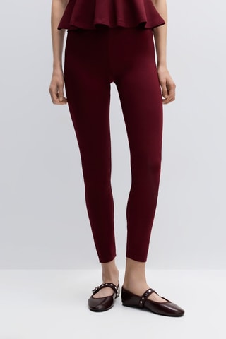 Legging 7/8 taille haute - Bordeaux