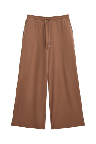 Pantaloni wide legs - Marrone