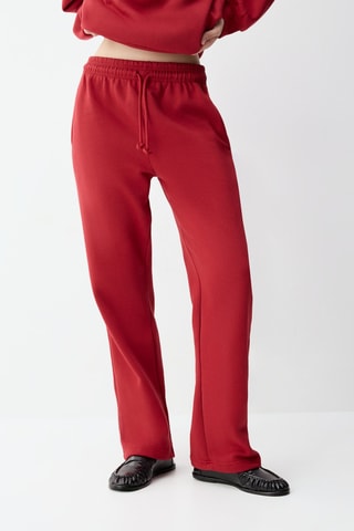 Pantaloni straight - Rosso