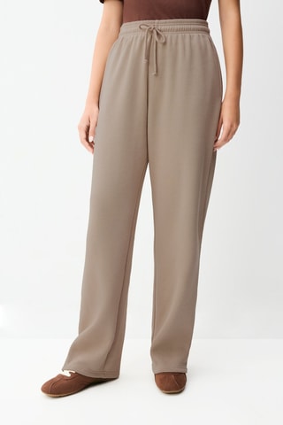 Pantalon straight - Beige