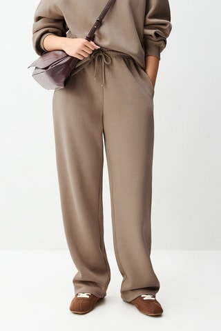 Pantalon straight - Beige