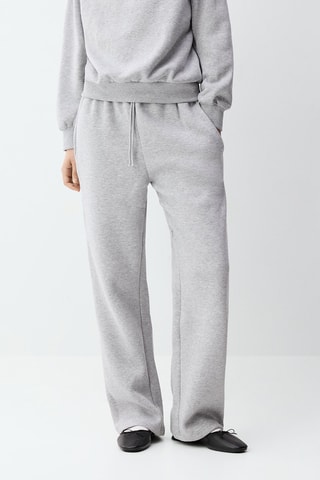 Pantalon straight - Gris chiné