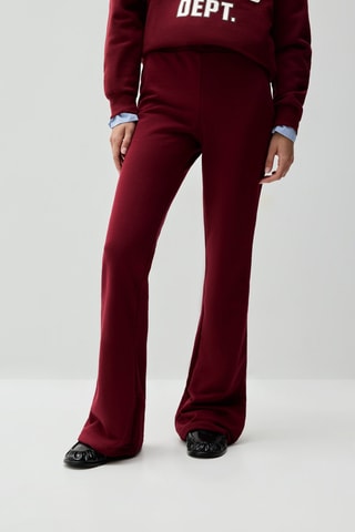 Pantaloni flare - Bordeaux