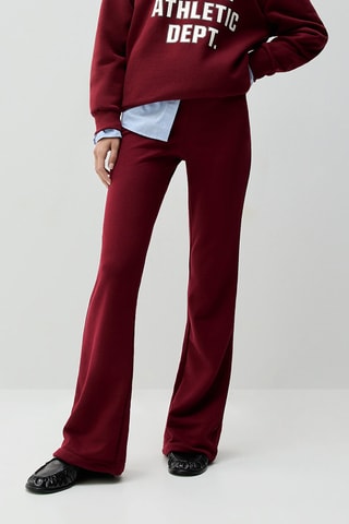 Pantaloni flare - Bordeaux