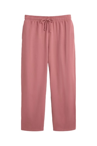 Pantalon straight taille haute - Vieux rose