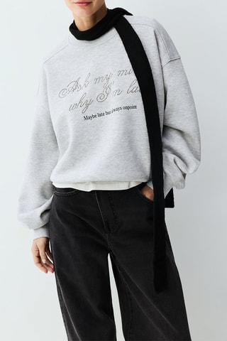 Sweat - Gris clair chiné