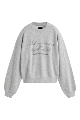 Sweat - Gris clair chiné