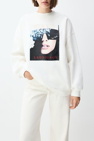 Sweat Lady Gaga - Blanc