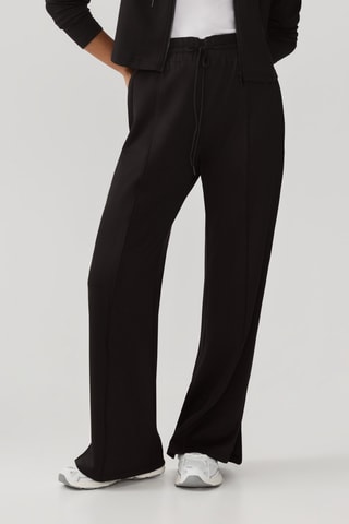 Pantalon droit taille haute - Noir