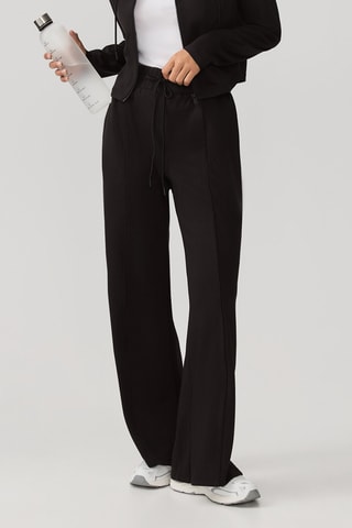 Pantalon droit taille haute - Noir
