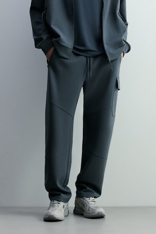 Pantalon cargo - Bleu marine