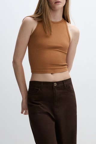 Crop top - Camel