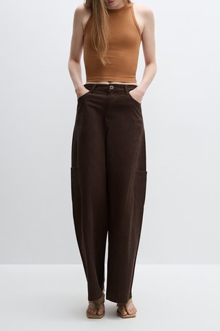 Crop top - Camel