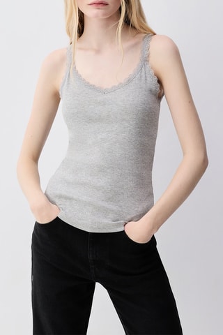 Top - Gris chiné