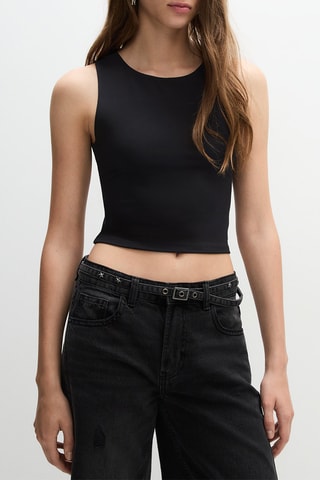 Crop top - Noir