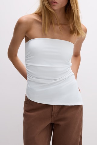 Top bustier - Blanc