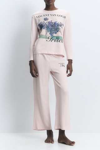Pyjama Frises Vincent Van Gogh - Rose clair