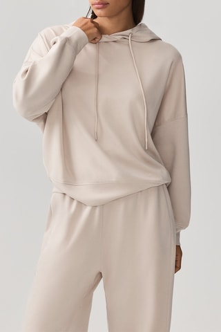 Sweat à capuche - Ecru