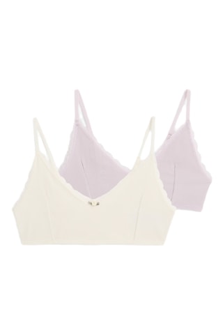 2 brassières - Ecru et nude