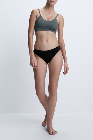 2 brassières - Vert foncé et gris