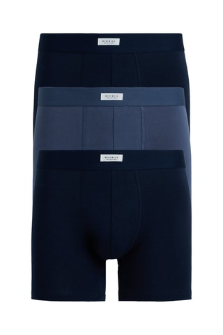3 boxers - Bleu marine et noir