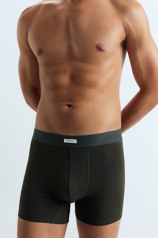 3 boxers - Kaki et anthracite