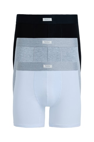 3 boxers - Gris chiné et noir