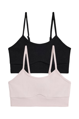 2 brassières - Noir et écru