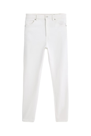 Pantalon taille haute - Blanc